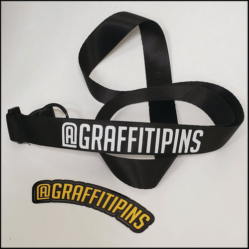 Graffitipins Custom Lanyard - Black Edition