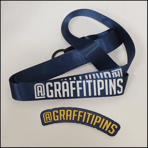 Graffitipins Custom Lanyard - Blue Edition