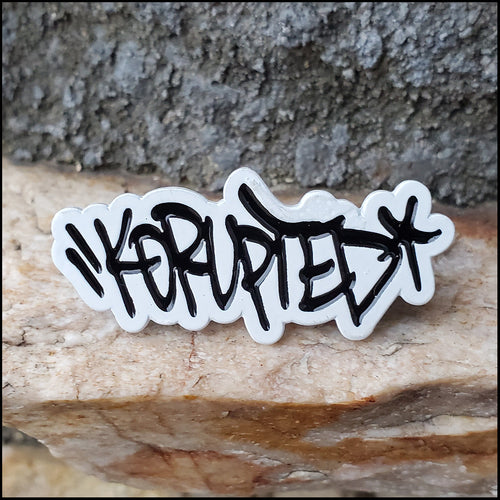 KORUPTED (White) - Enamel Pin