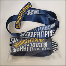 Graffitipins Custom Lanyard - Blue Edition