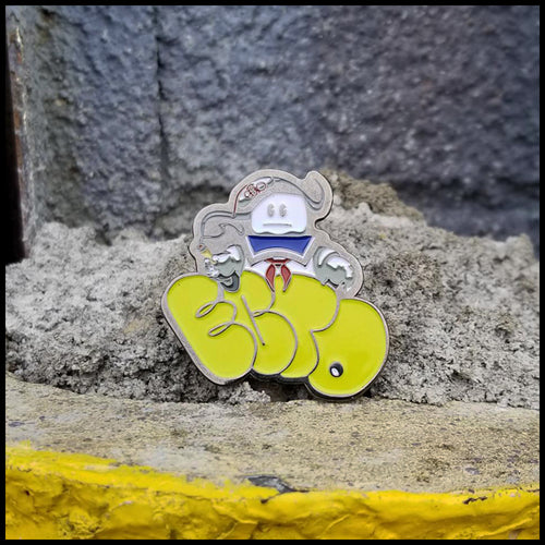 Ecto Lime Green Throwie - Enamel Pin