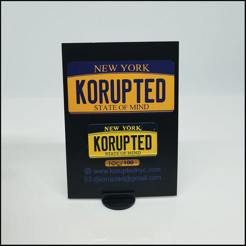 KORUPTED License Plate - Enamel Pin