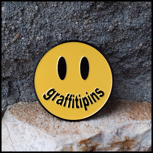 GRAFFITIPINS Smiley Face Logo - Enamel Pin