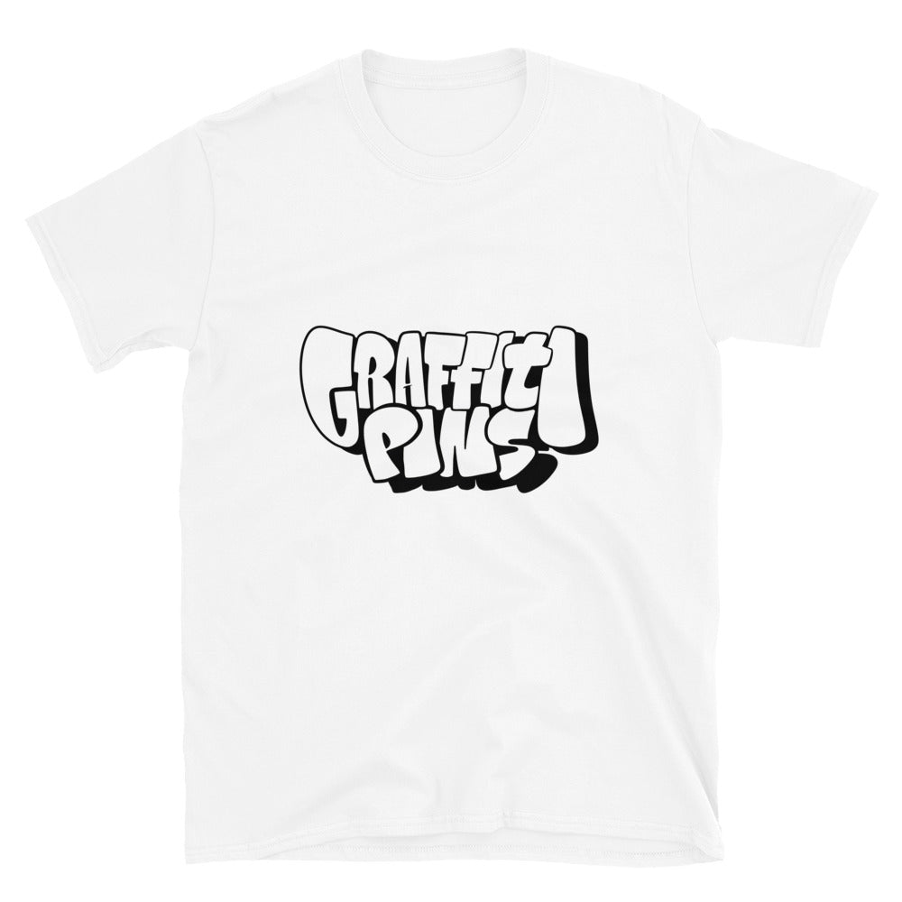 Simon Dee x Graffitipins (Black Lettering) - Short-Sleeve Unisex T-Shirt